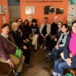 Inter parochial group at Cafe Mayapan and Mujer Obrera